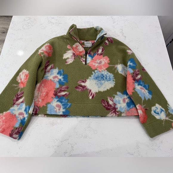 Urban Outfitters Colorful Fleece Zip-Up - Picture 1 of 3